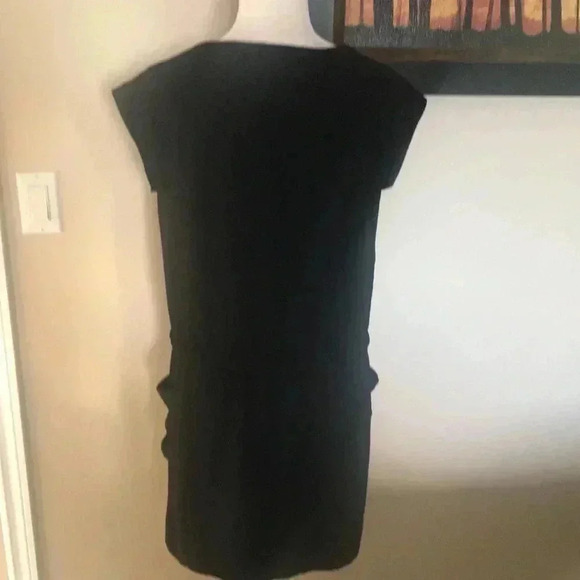 Asos design Black Midi Adjustable Waist Tie Belt Oversized w/Pockets Dress-10 - Picture 4 of 9